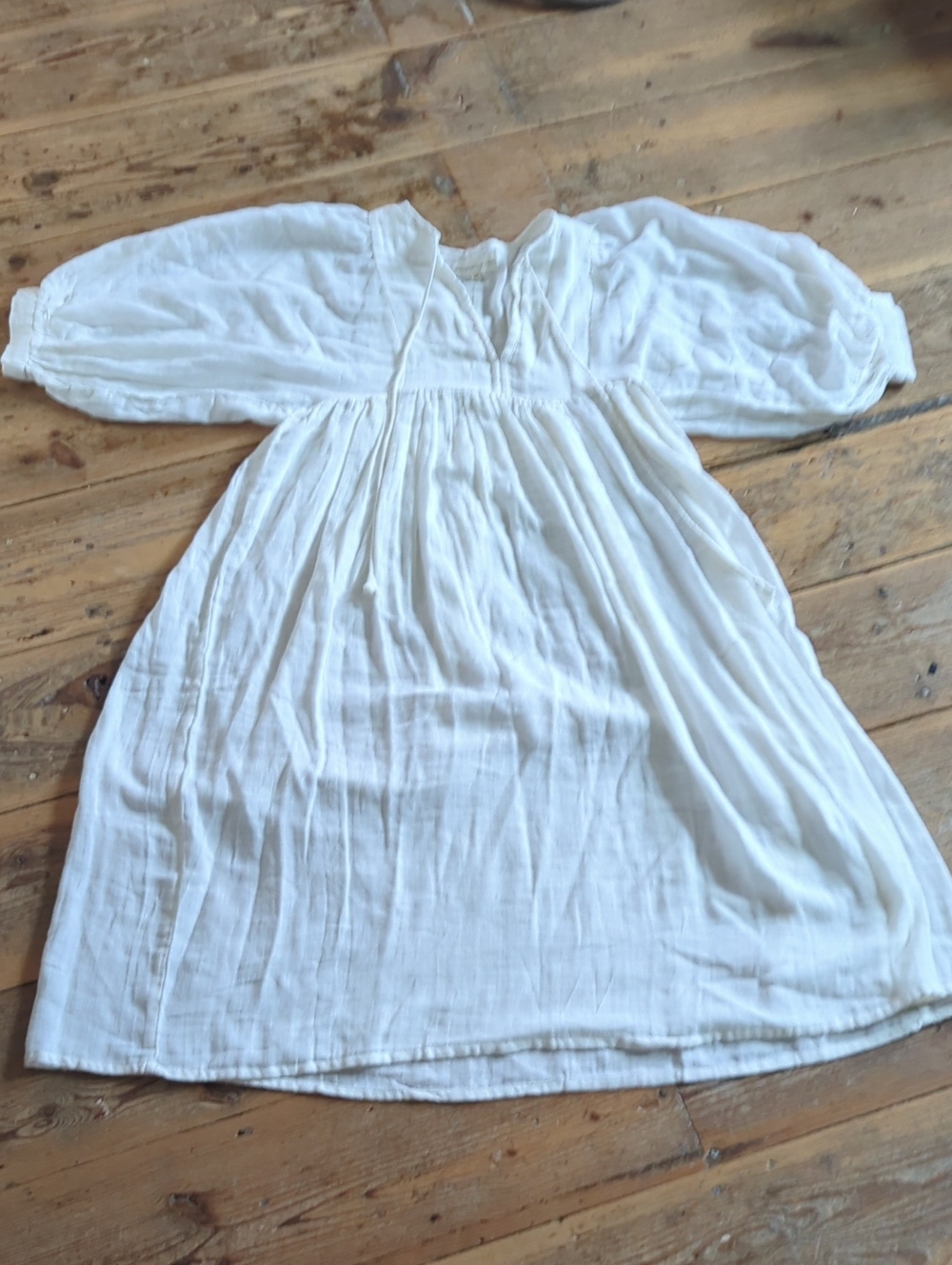 Daughters Of India Kyra midi Dress White Cotton Bohemian